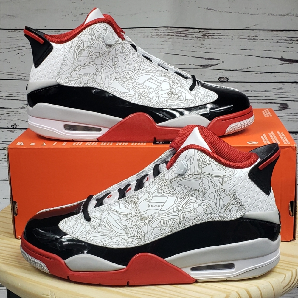 NEW Nike Air Jordan Dub Zero White Black Red( B GRADE) 311046-116 Men's …